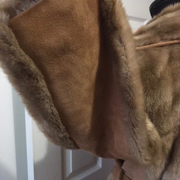 Rawley International FRANCE Faux FUR Coat Vintage Gorgeous Tissavel England Med! - Picture 5 of 8